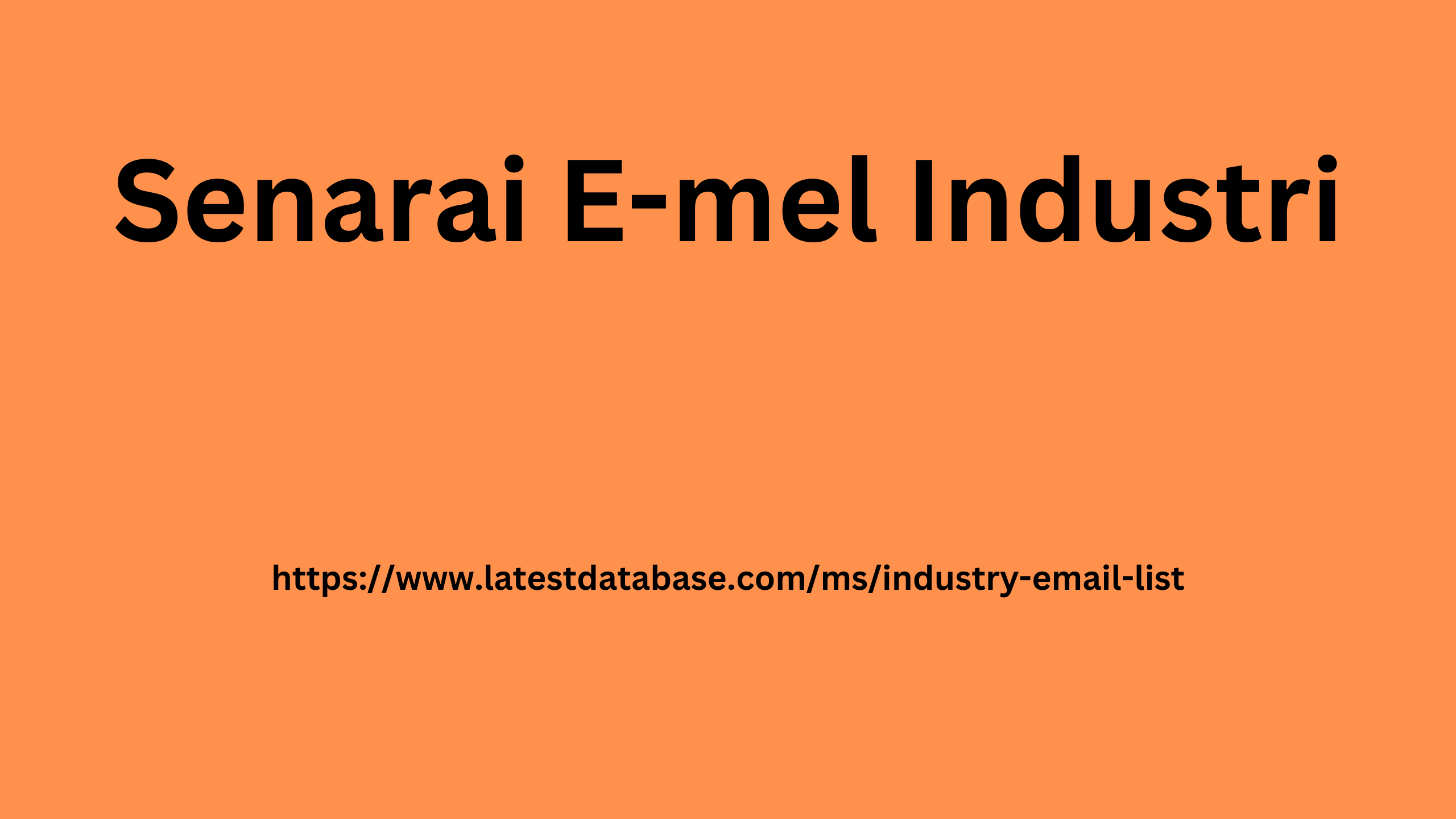 Senarai E-mel Industri 