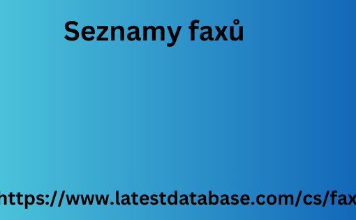 Seznamy faxů