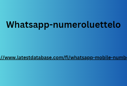 Whatsapp-numeroluettelo